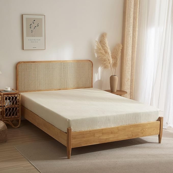 Premium Muslin Cotton King Fitted Sheet for Ultimate Comfort